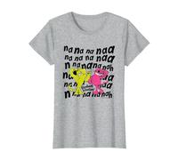 Roobarb & Custard Na Na Na Naa T-Shirt, Women, Heather Grey, Medium