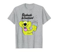 Roobarb & Custard Roobard Drinking Fizzy Drink T-Shirt, Men, Heather Grey, Small