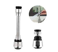 ROOBZE Long and Short Combination Shower Faucet Kitchen 2 Pieces Extension Tap Kitchen Tap 360° Swivel Sprayer Head Faucet Nozzle Suitable for Kitchen