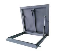 Roof Access Hatch, Escape Cover, Hydraulic Support Rod, Roof Safety Door with Switch Type Handle, Waterproof Skylight Roof Window for Home/Basement Commercial Use(65 * 65cm/25.7 * 25.7in)