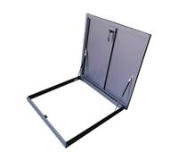 Roof Access Hatch - Security Ceiling Door Aluminum Access Cover for Emergency Roof Maintenance & Skylight Grey 55x55cm Durable & Easy to Install