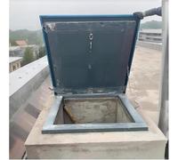 Roof Access Hatch Security Door Flush Mount Roof Access Hatch Door with Seal Strip Handle Rainproof H19cm(85 * 85cm)