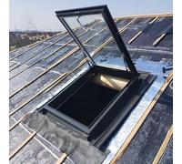 Roof Access Window with Skylight Basement Ventilation Window Light & Airflow Flush Mounted Roof Hatch (LxW 95x60cm/37.4x23.6in) Ideal for Attics and Basements