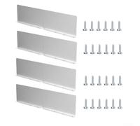 Roof and Gutter Rainwater Deflection Plate Set with Baffle Plates Designed for Efficient Water Control and Protection to Extend the Life of Roofing Systems in Harsh Weather (4pcs)