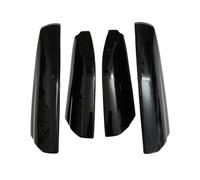 Roof Bar 4PCS ABS Roof Rack Luggage Rack Bar Rail End Protection Cover Shell For Toyota For Highlander 2009-2012 2013 Car Roof Rack Cross Bars(Bright black 4pcs)