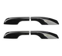 Roof Bar 4Pcs Car Roof Rack Cover Top Luggage Bar Rail End Protection Lid For Toyota For Land For Cruiser 200 LC200 For UZJ200 2008-2020 Accessories(Black-Rear Pair)