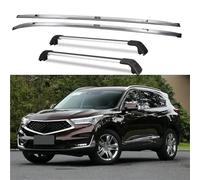 Roof Bar 4PCS Roof Rail Racks +Cross Bars Luggage Set For Acura RDX 2019-2024 Silver RR+Silver Black CB Universal Car Roof Rack