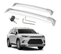 Roof Bar Car Roof Rack For Toyota For Grand Highlander 2024-2026 Rails Bar Luggage Bars Top Cross Bar Rack Rail Universal Car Roof Rack(Silver)