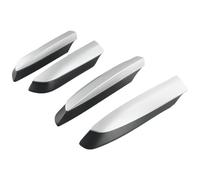 Roof Bar Car Roof Rack Rail End Cover Luggage Rack Shell Cover ABS Plastic Silver & Black For Toyota For RAV4 For XA40 2013-2018 Car Roof Rack Cross Bars