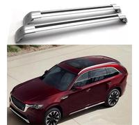 Roof Bar Cross Bar 2PCS For Mazda For CX-90 2023 2024 Aluminum Racks All Silver Luggage Rails Roof Rail Crossbar Universal Car Roof Rack