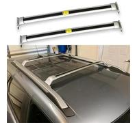 Roof Bars 2PCS Crossbar Cross Bars For Chevy For Trailblazer 2021-2024 Roof Rack Rail Lockable Luggage Alu Railing Bar(Silver)