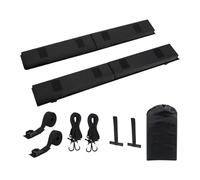 Roof Bars Car Soft Roof Rack Pads Set Easy Installation Portable With Tie Down Straps And Ropes For Snowboard Canoe Paddleboard Car Roof Rack