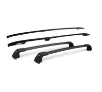 Roof Bars Cars 2PCS Roof Rail Rack + 2PCS Cross Bars Set Fits For Land For Rover For Range For Rover LWB 2013-2022 Luggage Cargo Bars(Carbon Fiber 4Pcs)