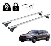 Roof Bars for Volvo V60 Mens 2018- Luggage Rack Roof With Handrail