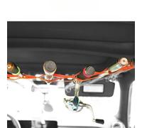 Roof Based Fishing Rod Carrier with Construction and Adjustable Strap Range for All Common For Vehicles (Orange B)