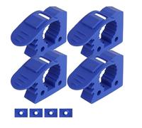 Roof Box Clamps,Roof Box U Bolts Shovel Mount for Roof Rack, Rubber Clamp Mounting Kit Bracket, Wall Mount Kit for Truck Off Road Roof Rack(4pcs Blue)