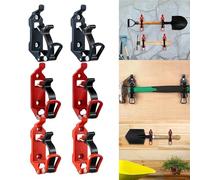 Roof Box Mounting Kit,Roof Box Brackets 2pcs Holder Mount Kit Quick Release Shovel for Roof Rack Clamp Wall Car Accessories(Orange 2Sets)