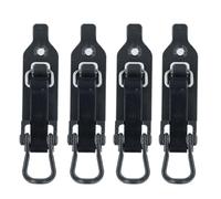 Roof Box Mounting Kit, Roof Box Brackets 2pcs Holder Mount Kit Quick Release Shovel Mount for Roof Rack Shovel Holder Clamp Wall Mount Kit Car Accessories(Black 4pcs)