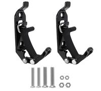 Roof Box Mounting Kit,Roof Box Brackets 2Pcs Shovel Mount for Roof Rack Zinc Alloy Quick Release Holder Kit Garage Storage Truck Wall Mounting Brackets(A Pair of Blacks)