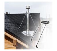 Roof Bracket Support Kit for Chimney Pipe, Adjustable Extension 3"-10", Stainless Steel Provides Essential Stability Against Heavy Wind & Snow(4 inch(102mm) Dia)