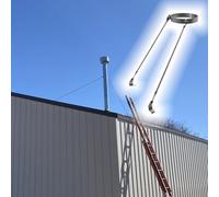 Roof Chimney Bracket Support Kit, Stainless Steel Chimney Support Bracket, Fit for Chimneys from 4.9" to 9.8" in Diameter(7 inch(178mm) Dia)