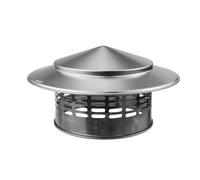 Roof Chimney Cover, 304 Stainless Steel Fireplace Chimney Caps, Chimney Pot Rain Cap, No Matter It Rains, Snows Or Small Animals, No One Can Enter The House(110mm (4.33 in))