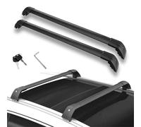 Roof Cross Bars 2PCS For Chevy For Blazer 2019-2024 Crossbars Cross Bars Roof Rail Rack Lockable Aluminum Alloy Car Roof Bars Cross(Black)