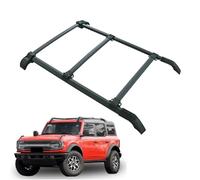 Roof Cross Bars 5PCS Roof Rail Rack Rail Bar Cargo Crossbar For For Bronco 2021-2023 Black Aluminum Car Roof Bars Cross