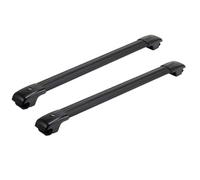 Roof Cross Bars Universal SUV Luggage Rack Aluminum Alloy Travel Luggage Crossbar Roof Rack Load-bearing Crossbar Rack Car Roof Bars Cross(Black)