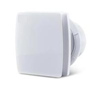 Roof Fans, Bathroom Exhaust Fan Humidity Sensor Timer 5.9 in Quiet 110 CFM Ceiling Wall-Mount Ventilation Dual Baffle Design ABS