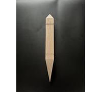 Roof Finial Gable Oak 380x43x43mm Solid Timber Decorative | Porch & Dormer Use, Shed Suitable, 38cm Height, Solid Oak Timber, Decorative Gable