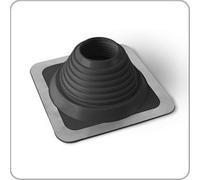 Roof Flashing, Low Temperature, 70mm to 178mm (3" to 6") Diameter, Black, Flue Liner, Chimney Pipe ducting, Weather Seal