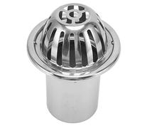 Roof Floor Drain, Versatile Stainless Steel Dome Floor Drain Strainer, Non Blocking Rain Bucket Drainage Parts for Outdoor Spaces (3inch)
