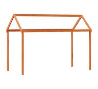 Roof for Cot Bed Made of Solid Pine Wood, Wax Brown, 207 x 80.5 x 151.5 cm with Open Side for Children Under 6 Years, Easy Assembly, Stable Protection and Playful Retreat