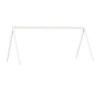 Roof for Cot Bed, White, Made of Solid Pine Wood, 199 x 80.5 x 88 cm with Open Side for Children's Room, Playground, Retreat Under 6 Years