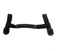 Roof Grab Handle Bar Mount Kit for Wrangler Tj Jk Jku For Jl Jt For Gladiator (2020-2022) - Heavy-duty Pvcpp Interior Door Pull Grip Black 126 X 2.4 X 2.2 Centimeters