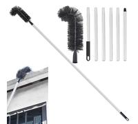 Roof Gutter Cleaner - Jade Gutter Cleaner Brush, Telescopic Gutter | Ezy Flo High Reach Gutter Cleaning Kit, Retractable Design Gutter Cleaning Tools, Gutter Cleaning for Removing Branches Debris