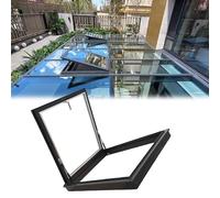 Roof Hatch Access Window, Venting Deck Installation Skylight, Rainproof Attic Cover for Hallway/Sun Room(50x85cm(1.6x2.8ft))