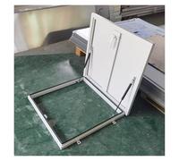 Roof Hatch Door Skylight, Customizable Roof Window Cover with Support Rods, Deck Access for Warehouses(White,75x45cm/29.5x17.7in)