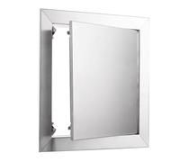 Roof Hatch Push-to-Open Door Wall Stainless Steel Access Panel, Flush Mount Wall Hole Cover Plate for Drywall Plumbing(35x35cm/14x14in)