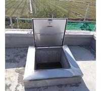 Roof Hatch Roof Portable Durable Versatile Underground Well Window Roof Hatch Skylight Window For Access Venting Escape Basement Hatch Cover,A,Inner 65x90cm