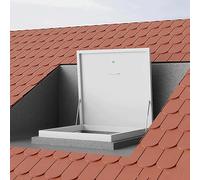Roof Hatch Roof Portable Metal Manhole/Cellars Exit Cover Large Roof Access Hatch For Manual Venting Galvanized Powder Coated Steel Roof Hatch For Venting And Deck Access,A,45x45cm