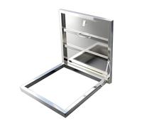 Roof Hatch, Roof Steel Access Security Door with Interior-Only Safety Lock, Lockable Roof Manhole Cover with Handle, Venting Deck Cover for Home Industry(80 * 80cm/31.5 * 31.5in)