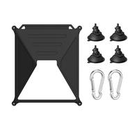 Roof Mount Cover - Flexible Suction Cup Vehicle Protector, Anti-Scratch Waterproof Roof Cover with Hooks for Outdoor Travel, Camping, Road Trip, Car SUV RV Truck Adventure Accessories