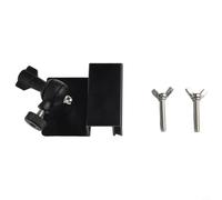 Roof Mount for Arlo Solar Panel - Rust Resistant Metal Bracket with 180 Tilt Drill Free Gutter Fixing for HD Light for Ultra Pro Wireless Security Camera System White(Black)