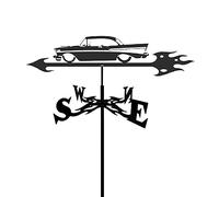 Roof Mount Weather Vane Measuring Tools Wind Direction Indicator Weathervane Stainless Steel Weathercock for Outdoor Bracket Decor Craft (Size : Style 5)