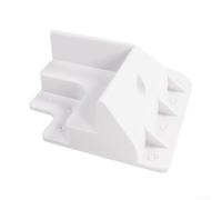 Roof Mounted Solar Panel Bracket with Ventilated Design to Improve Efficiency by Enhancing Airflow Between Panel and Roof for RVs Campers Boats Yachts (white curved angle)