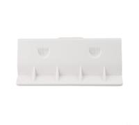 Roof Mounted Solar Panel Bracket with Ventilated Design to Improve Efficiency by Enhancing Airflow Between Panel and Roof for RVs Campers Boats Yachts (White right angle)