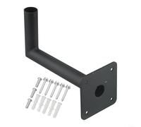 Roof Mounting Bracket for Weather Vane Steel Construction Rust-Resistant Outdoor Installation Plate 3.25x3.25x7.76 Inch Fits Poles Up to 1.91cm