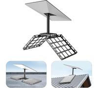 Roof Pipe Adapter Mount Kit Aluminium for Starlink Gen 3 Standard V3 Dish, 360° Full Angle Adjustable Bracket Rack Mounting Ridge No Drills Screws Heavy Duty Extension Pole External Tilting Flat Roof